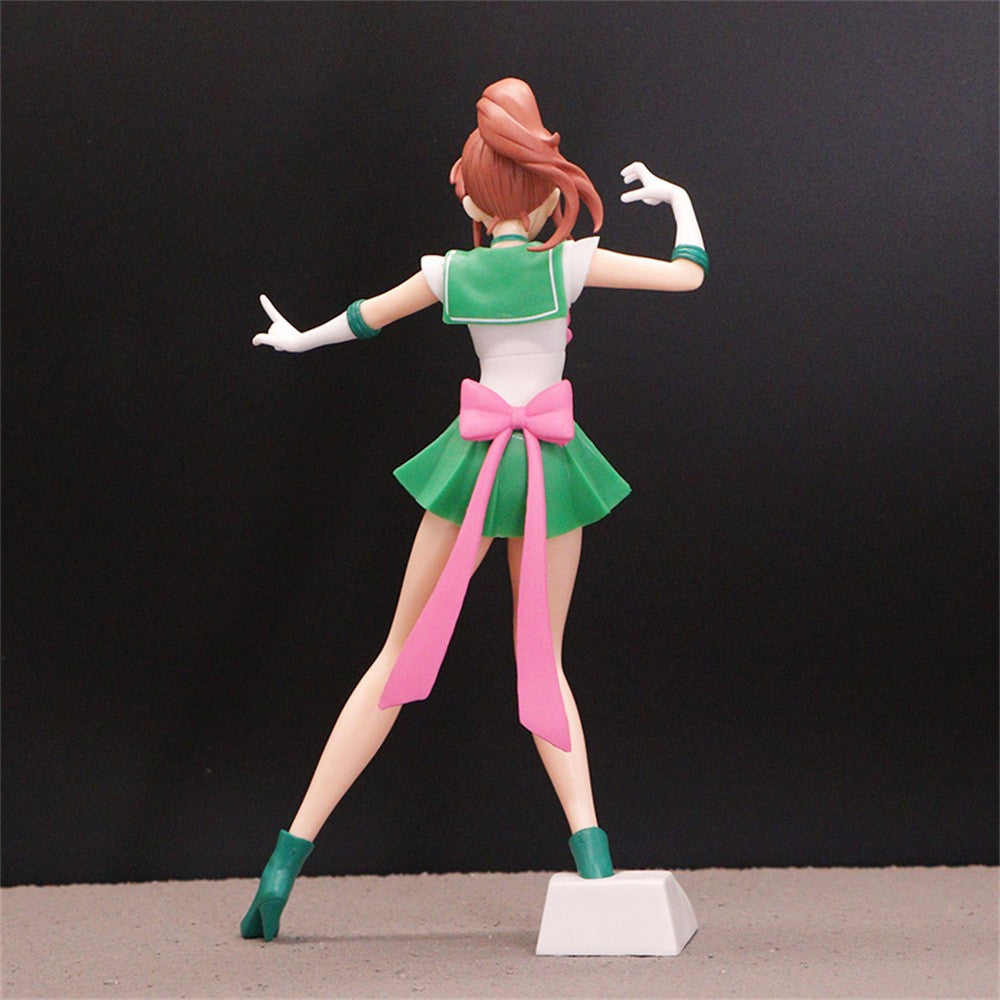 23cm Sailor Moon Anime Figura Marinheiro Marte Mercúrio Júpiter Vênus Saturno Action Figure Modelo Brinquedos Colecionáveis Presente de Aniversário para Crianças
