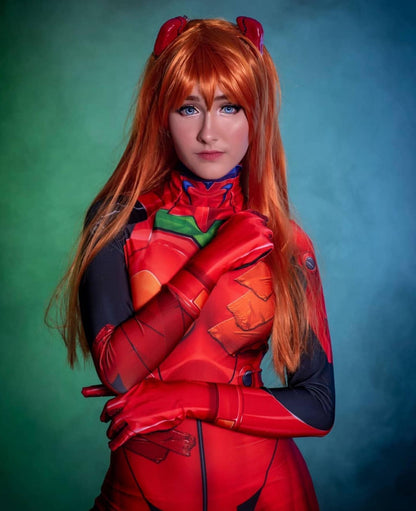 Asuka 3.0 Cosplay Costume Superhero Zentai Suit Asuka Langley Soryu Halloween Bodysuit