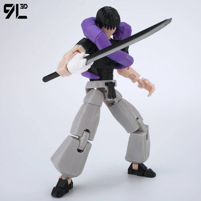 9L3D Anime Impresso Jujutsu Kaisen Sukuna Yuji Yuta Satoru Gojo Bonecos Sorte Dummy 13 Articulados para Modelagem Brinquedos Manequins