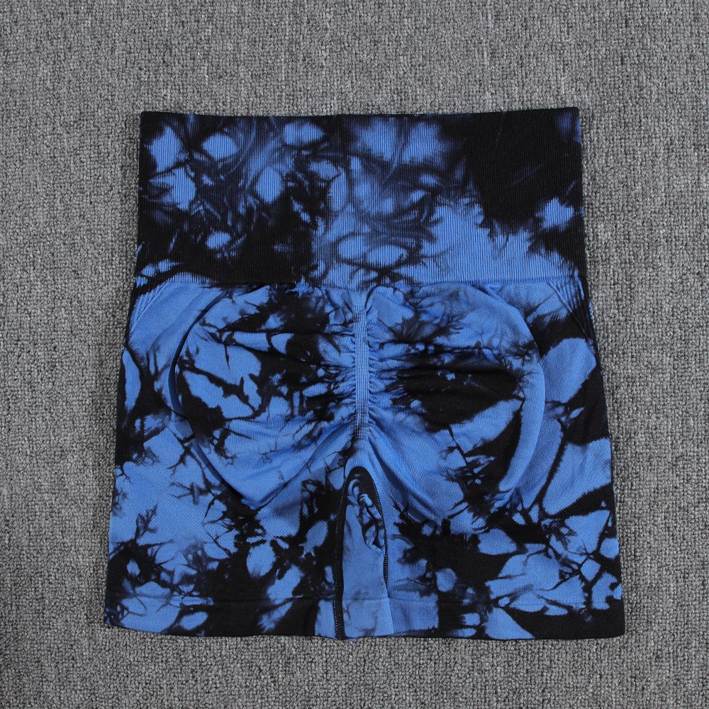 TieDye Sexy Gym Summer Shorts Woman Casual High Waist Outdoors Sport Seamless Shorts Push Up Fitness