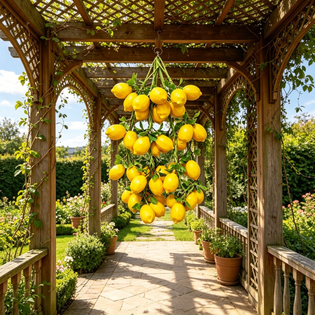 Artificial Lemon Skewers, Realistic Simulated Fruit Models, Home Storefronts, Holiday Parties, Farmhouse Hanging Decorations