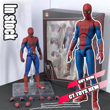 Em estoque, linha completa de brinquedos CT Toys, Homem-Aranha Mafex 143 Ben Reilly Comic Ver The Amazing Spider-Man 001, brinquedo de anime e boneco de ação, presente.