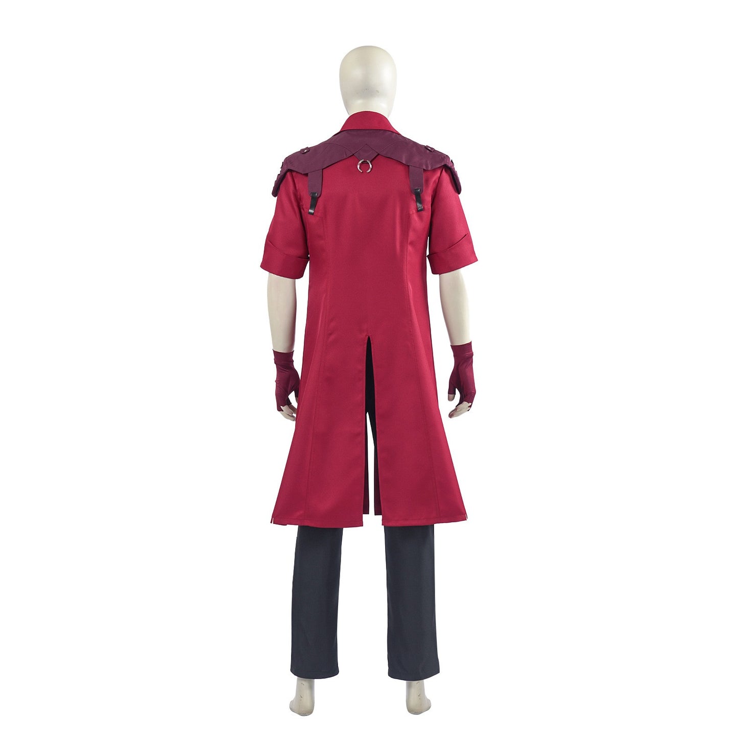 DMC 5 Dante Cosplay Wig Uniform Costumes Disguise for Adult Men Long Windbreaker Gloves Roleplay Outfits Halloween Carnival Suit