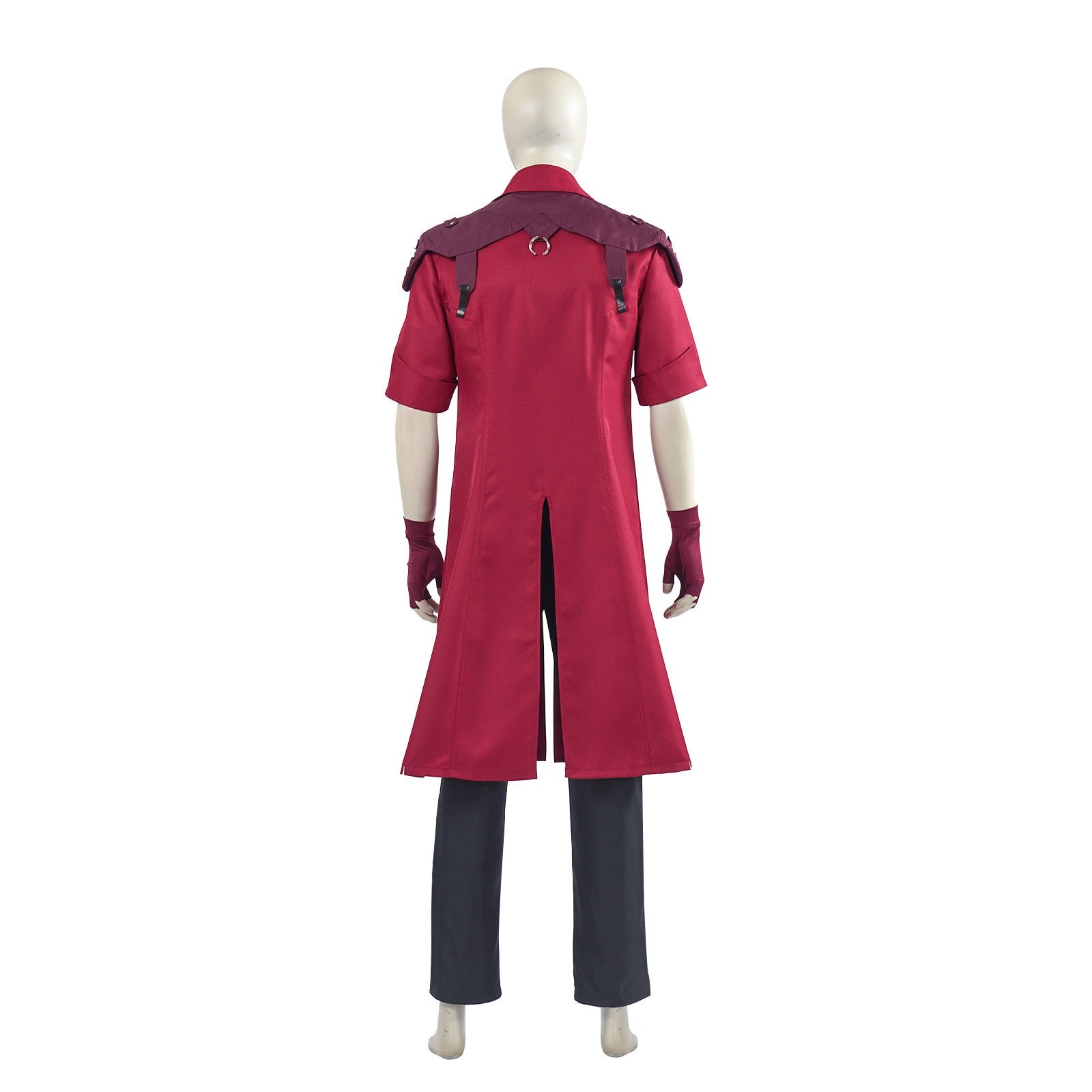 DMC 5 Dante Cosplay Wig Uniform Costumes Disguise for Adult Men Long Windbreaker Gloves Roleplay Outfits Halloween Carnival Suit