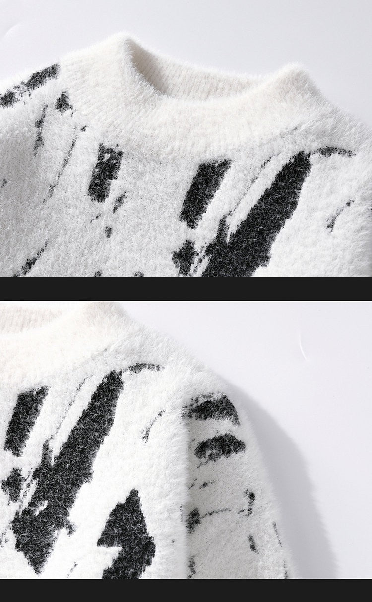 Brand Clothing High Quality Fashion Sweaters/Male Loose Casual Knitted Pullover/Man Casual Round Neck Sweaters M-3XL