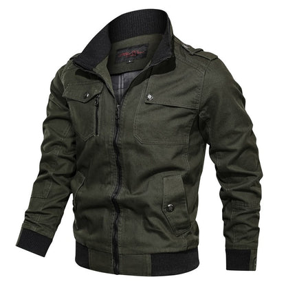 Spring Autumn Jacket Men Cotton Windbreaker Bomber Coat Military Men's Tactics Jackets Man Cargo Casual Jacket Mens Clothes 2025