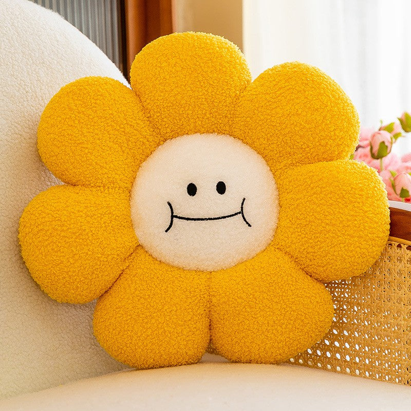 Sunflower Plush Toy Pillow Stuffed Daisy Flower Cushion Flower Shaped Doll Pillow For Kids Girl Bedroom Gift Home And Decor 1 PC