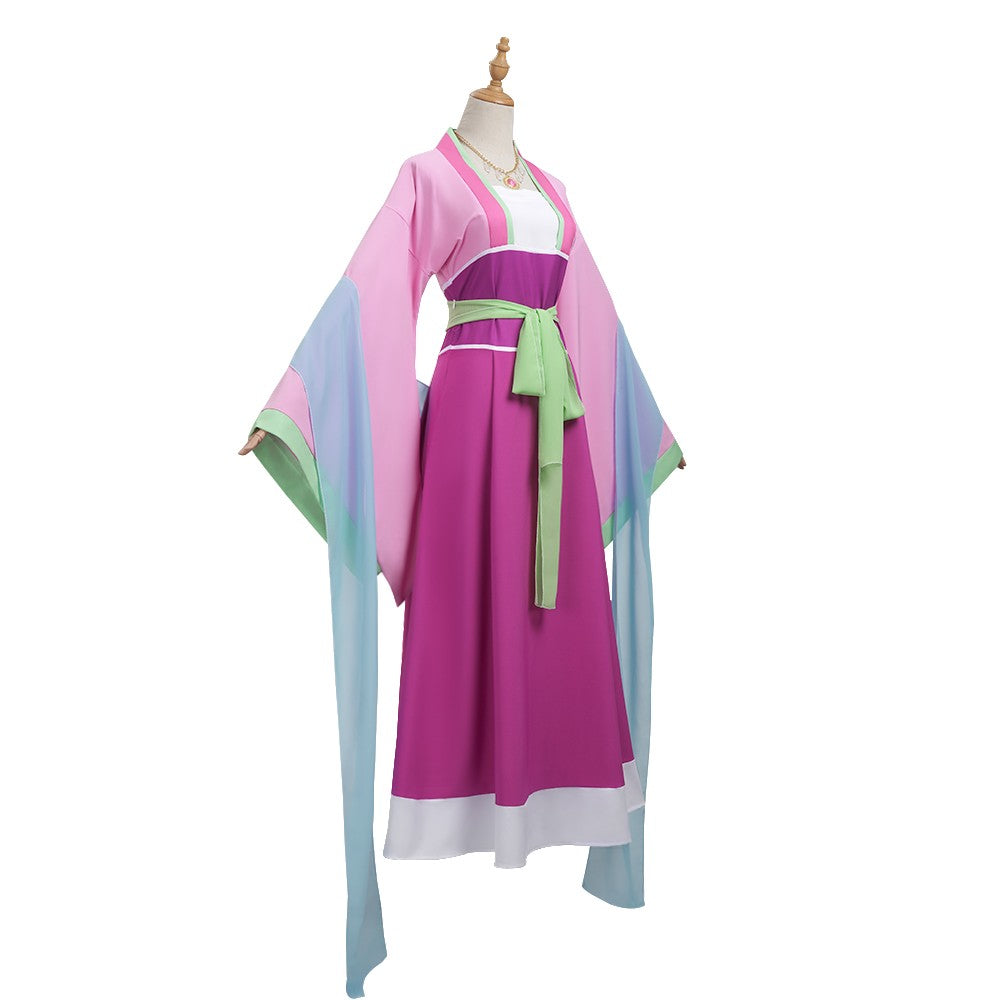 Anime Maomao Cosplay Costume Wig The Apothecary Diaries Pink Dress Role Playing Outfits Halloween Party Comic Con Clothes Suits