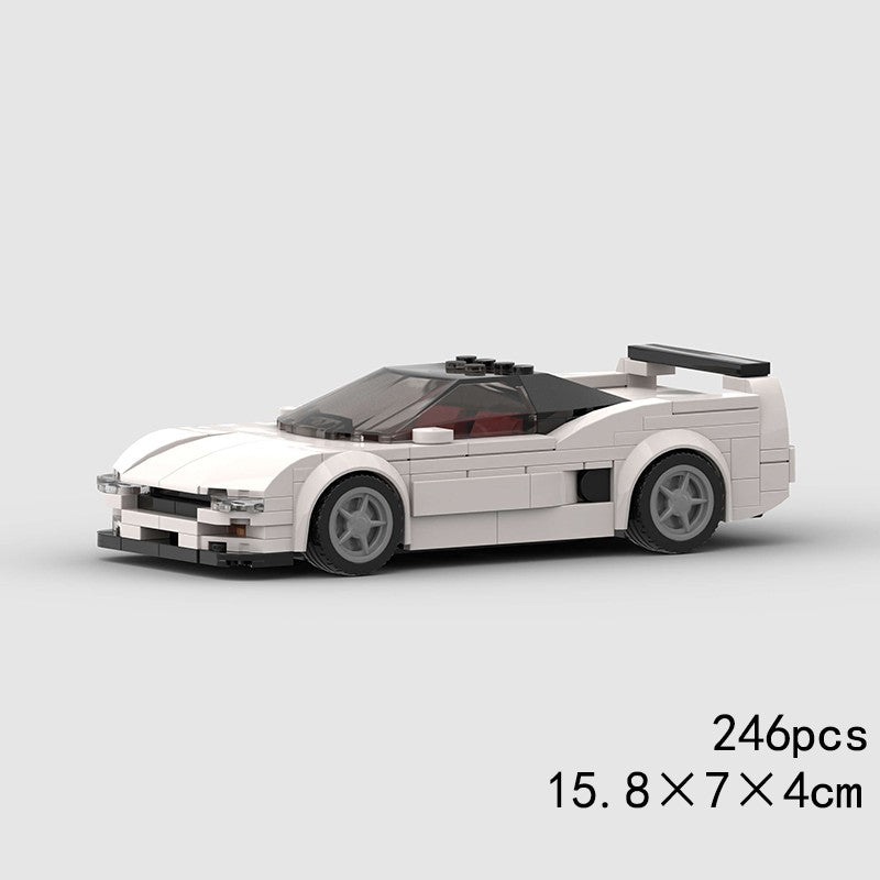 MOC Speed Sports Super Carro de Corrida Blocos de Montar DIY Tijolos Cidade Rally Técnico Grande Veículo de Corrida Presente de Natal Brinquedo