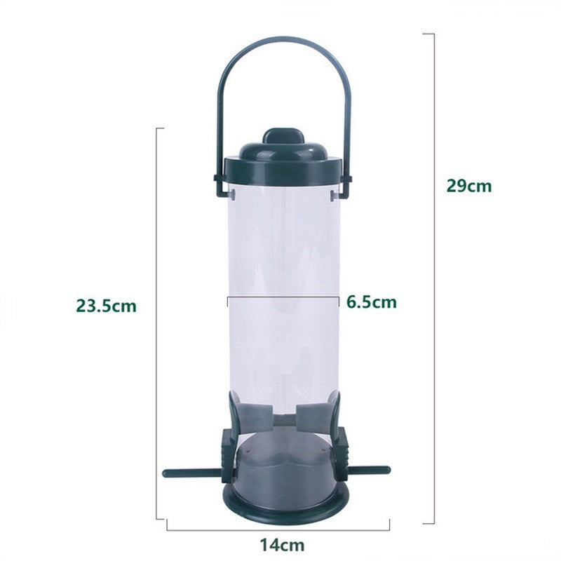 Alimentador de Pássaros Domésticos, Dispensador de Comida, Alimentador de Pássaros Pendurado ao Ar Livre com Múltiplos Buracos, Ferramenta de Alimentação Automática para Pássaros Pequenos, Suprimentos para Pássaros