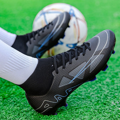 New Men High-top Football Boots Grass Cleats Non-Slip Soccer Shoes Futsal Sneakers High-quality Match Indoor Hot-selling Outdoor