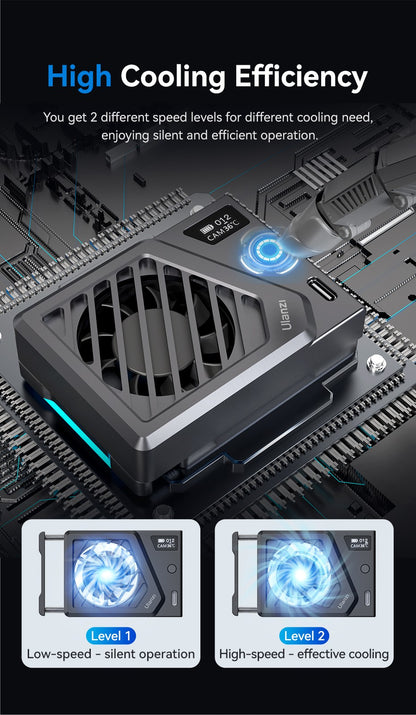 Ulanzi CA25 Camera Cooling System New Version Heat Sink Cooling Fan for Sony Canon FUJIFILM Nikon ZV-E1 FX30 A7M4 R8 R7 R6 XT4