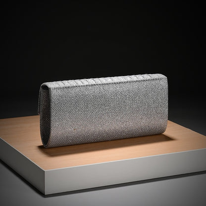 Luxury Envelope Evening clutch Bag New Bright Grain Wrinkle Textured Long Hardware shoulder bag Wedding Handbag for wedding bag