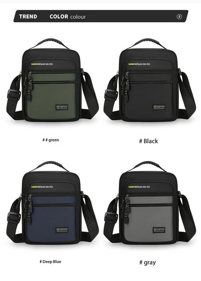 New Fashion Oxford Men Crossbody Bag Single Shoulder Bags Big Capacity Storage Bag Fashion Multi-Pockets Business Crossbody Bags