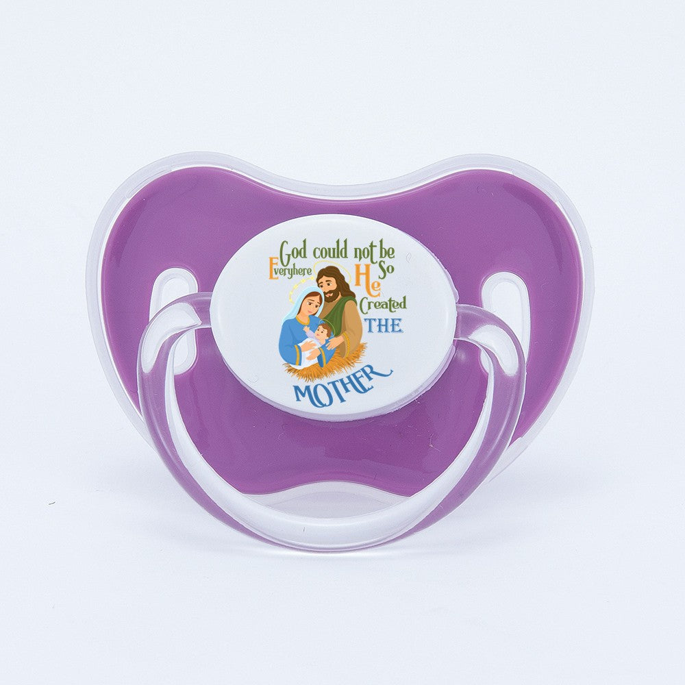 MIYOCAR colorful lovely Jesus mother pacifier dummy BPA free unique gift for new born baby shower