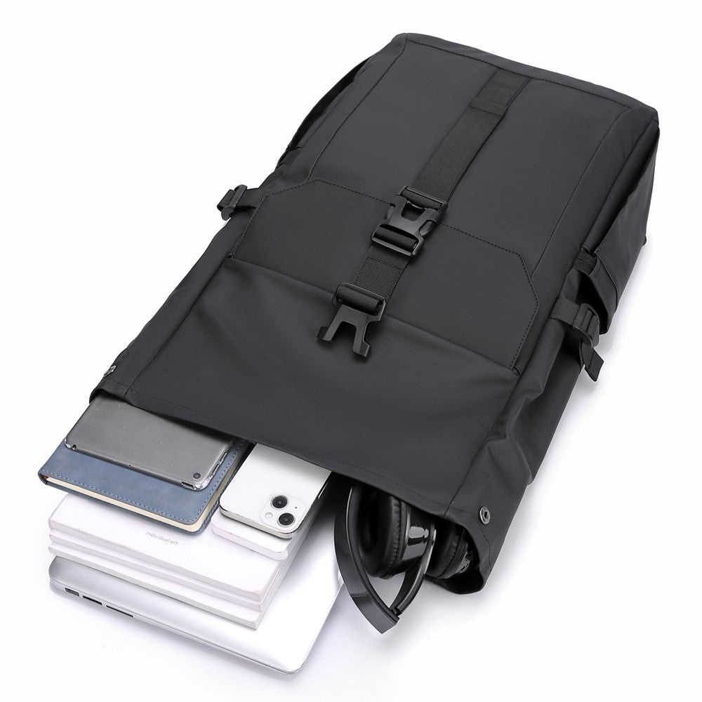 Men's Backpack Roll Top Bag Waterproof Laptop Compartment for Work Travel School Bag Hiking Bookbag Mens Gifts