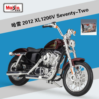 Maisto 1:18 Harley XL 1200V Seventy-Two Modelo de Moto de Liga Metálica Fundida Modelo de Moto de Rua de Metal Simulação Presentes Infantis