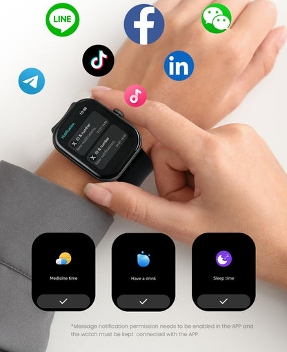 HAYLOU Watch S6 Voice Calling Smart Watch Men Health Monitoring IP68 Waterproof Smart Notifications Voice Assistant Smartwatch