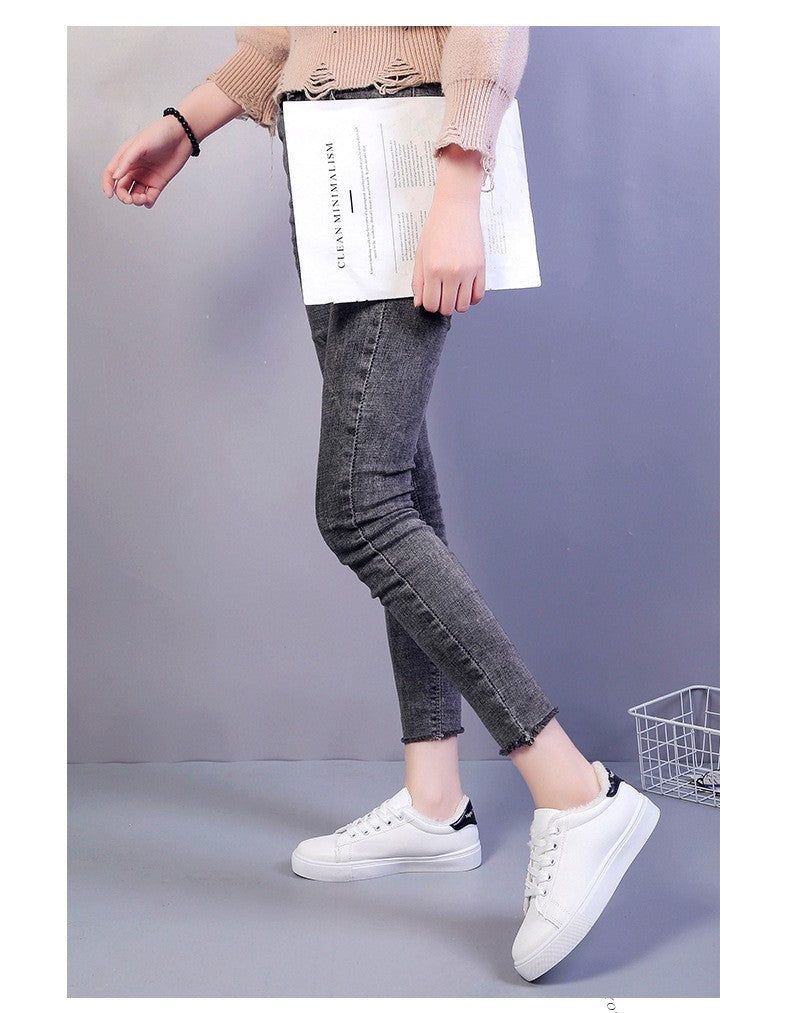 Tênis Feminino de Inverno, Quente, Pelúcia, Sola Vulcanizada, Plataforma, Algodão, Cadarço, Branco, Com Pelúcia, Casual