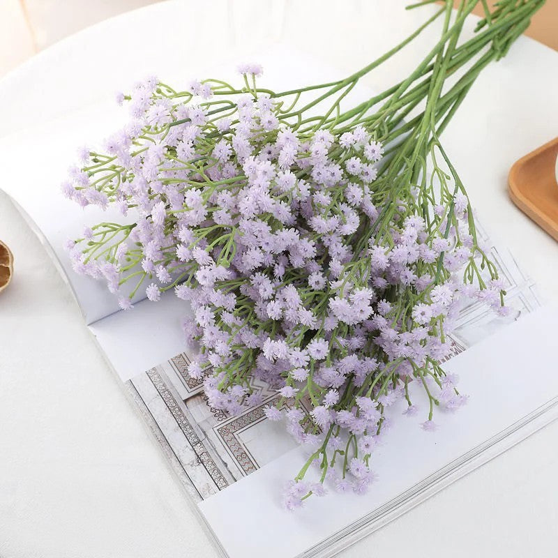 90Heads Artificial Flowers Bouquet 61cm Plastic Gypsophila Fake Flower for Home Decor Wedding Party Decorations Vase Accessories