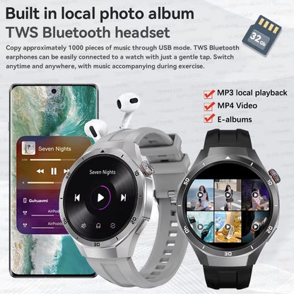 2025 New For HUAWEI GT 5 Pro 32Gb Memory SmartWatch AGPS Beidou Navigation Sapphire Screen HD Video Bluetooth Call SmartBracelet