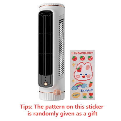 Ventilador de Torre Doméstico de Mesa Portátil, Ventilador de Ar Condicionado, Ventilador de Circulação, Ventilador Elétrico de Refrigeração a Ar com Carregamento USB para Quarto e Casa