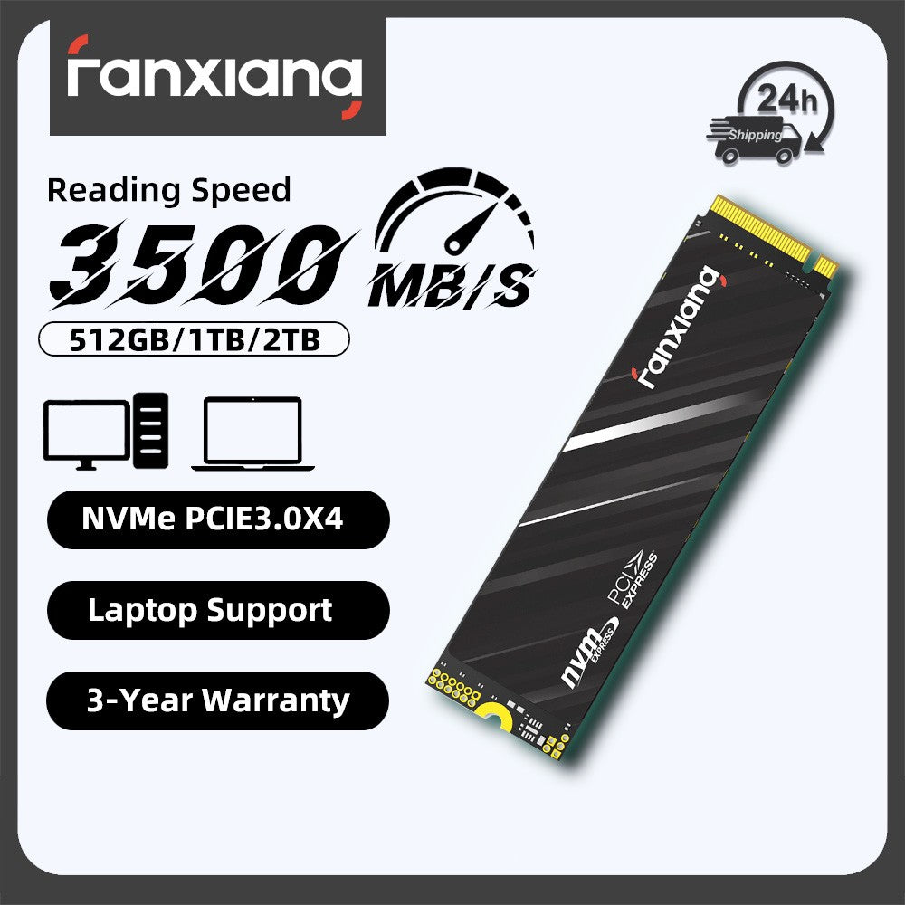 Fanxiang S501Q 3500MB/s M.2 SSD Disco Rígido 512GB 1TB 2TB PCIe 3.0 NVMe M2 SSD Unidade de Estado Sólido Interna para Laptop Desktop PC