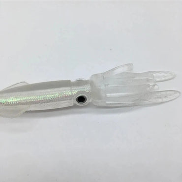 BURLE Luminous Soft Lures Mix Polvo Oleado Saias Macias Lulas Iscas Artificiais Lula Artificial Jig Iscas de Pesca Personalizadas
