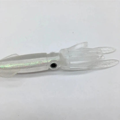 BURLE Luminous Soft Lures Mix Polvo Oleado Saias Macias Lulas Iscas Artificiais Lula Artificial Jig Iscas de Pesca Personalizadas