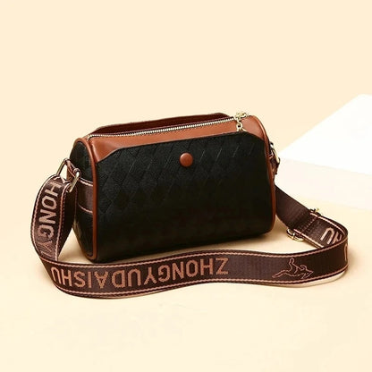 New Luxury High Quality Women Messenger Bag Famous Designer Lady Shoulder Bags Fashionable Checkered Trendy Crossbody Sac A Main