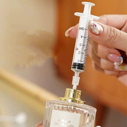 20/30/50 unidades de seringa plástica de perfume de 5ML para distribuição quantitativa de frascos recarregáveis, ferramenta de seringa de bomba cosmética