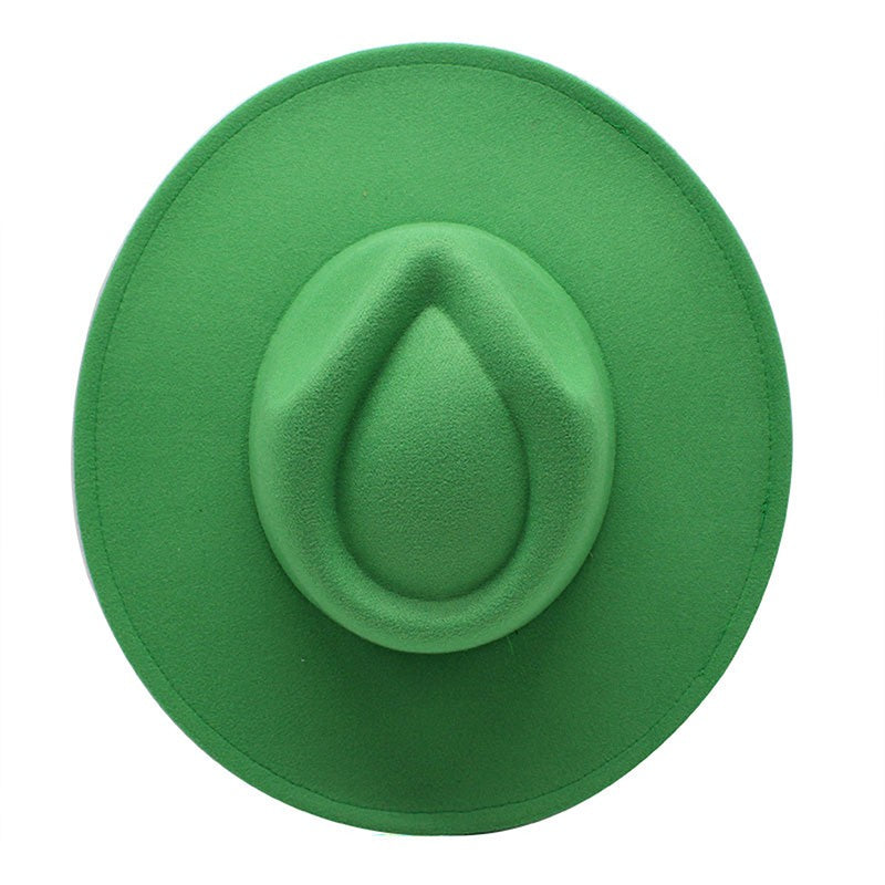 Chapéu Fedora Feminino Moderno Formal de Casamento Decoração Preto Verde Branco Panamá Boné Outono Inverno Luxo Masculino Cartola Fedoras Gorra