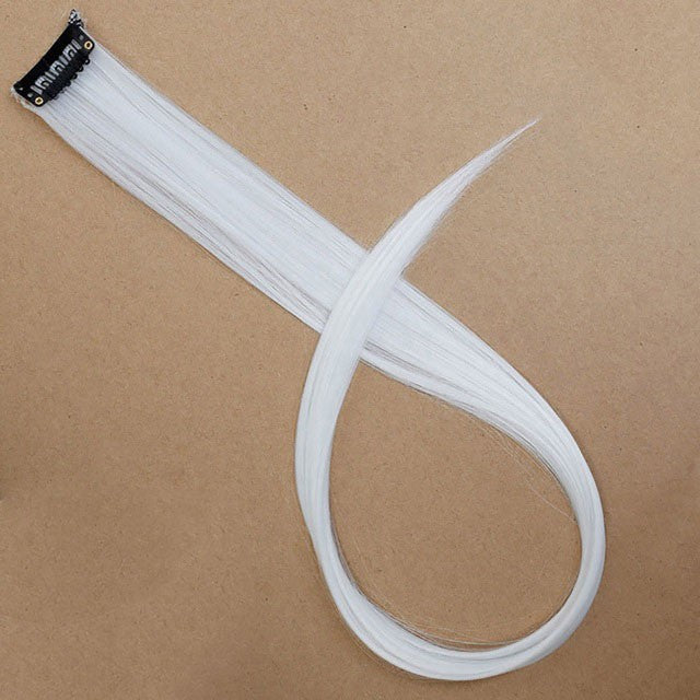 22 Polegadas Sintético Longo Liso Clip In Extensões de Cabelo Perucas de Alta Temperatura Cores do Arco-Íris Acessórios de Cabelo para bom 2026