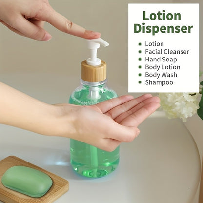 Boho Bathroom Accessories Sets Complete Bathroom Canister Accessory Set 4 Pcs, Clear Bath Soap Dispenser and Toothbrush Holder