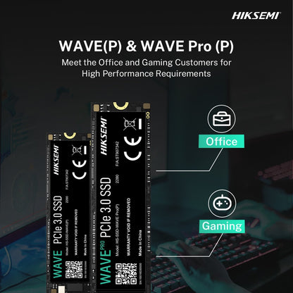 HIKSEMI WAVE (P) M.2 PCIe SSD – Até 2500MB/s de Leitura/Escrita! Compatível com Desktops, Laptops & Consoles de Jogos, 3D NAND para Estabilidade