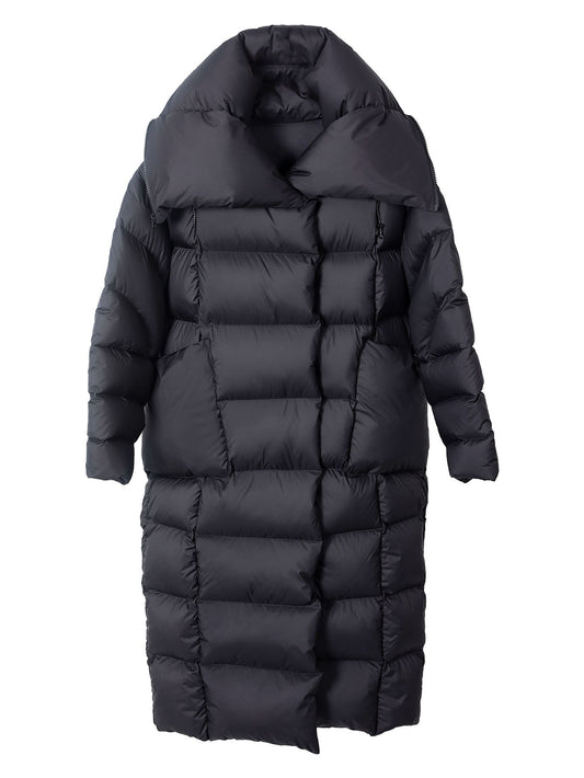 Super thick 400g filling White duck down Bread Coat Female Brand Winter Women's Extended Knee-Length Luxury down Jacket Warm