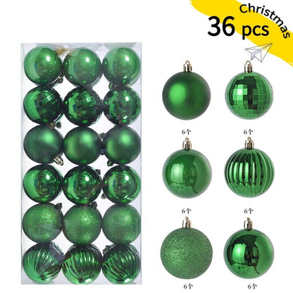 24pcs 3cm Christmas Balls Christmas Tree Ornaments Ball Xmas Hanging Tree Pendants Home Party Christmas Tree Decor New Year Gift