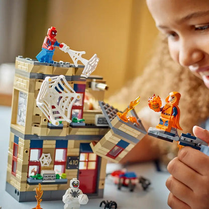 LEGO, Marvel, 76312, Batalha do veículo off-road do Hulk, Thanos, brinquedo de bloco de montar infantil, presente
