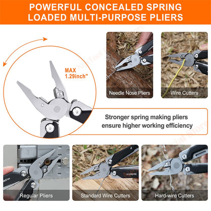 NexTool 11 em 1 Multiferramenta Chave Inglesa W4 Alicate Chave Ajustável Canivete Ferramentas Manuais Chave de Fenda Serra para Madeira Ferramentas para Trabalhar Madeira