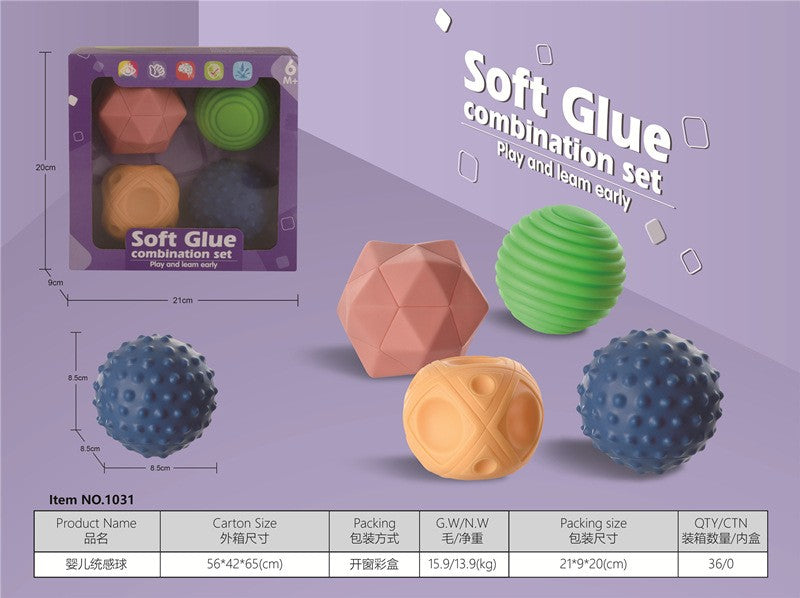 Baby Teething Toys 0-12 Months, Cartoon Animal Grab Ball with Numbers, Soft Chewable Block for Bath Time and Sensory Play