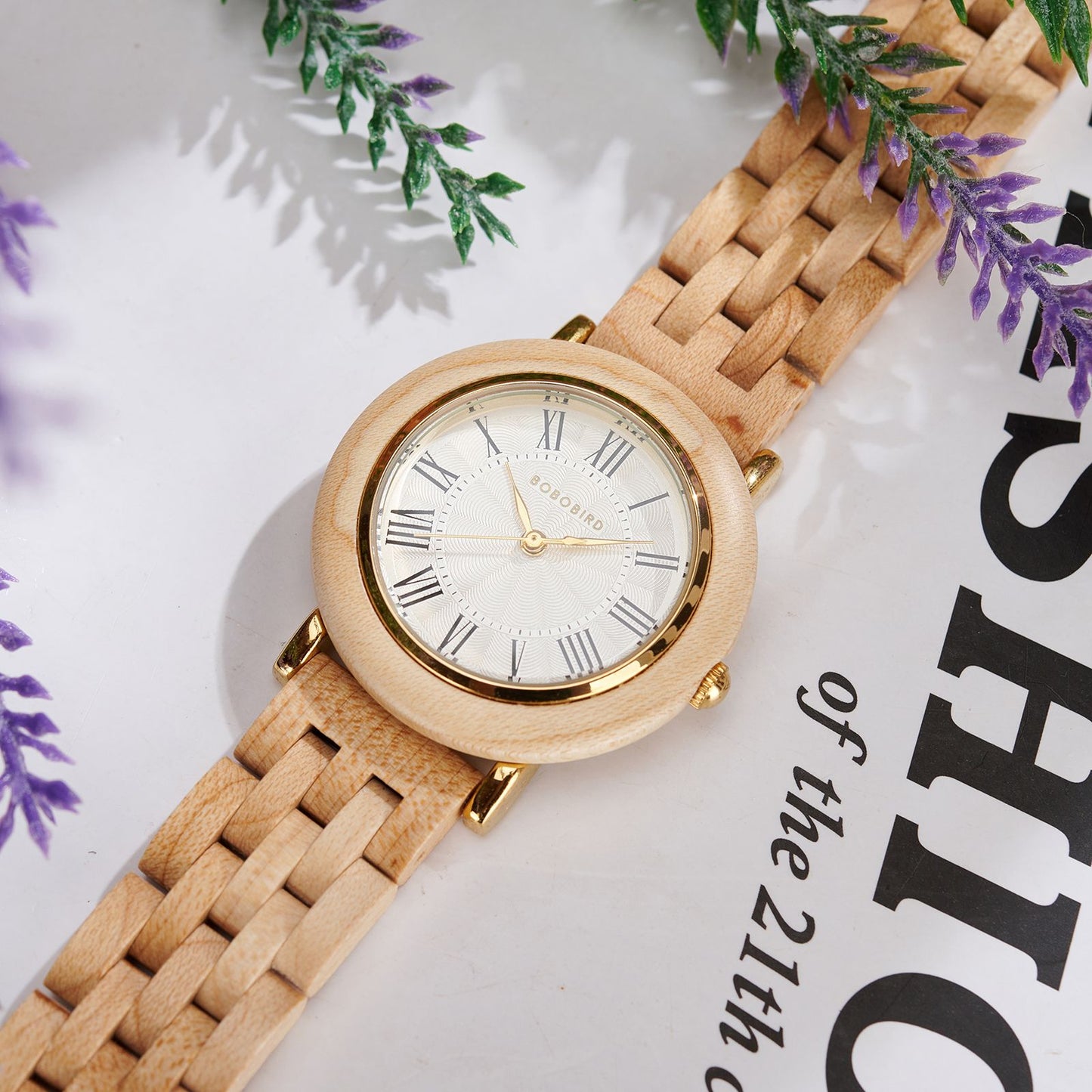 BOBO BIRD Women’s Custom Wooden Watch – Eco-Friendly Personalized Gift Quartz Wristwatch with Engraving Option Dropshipping