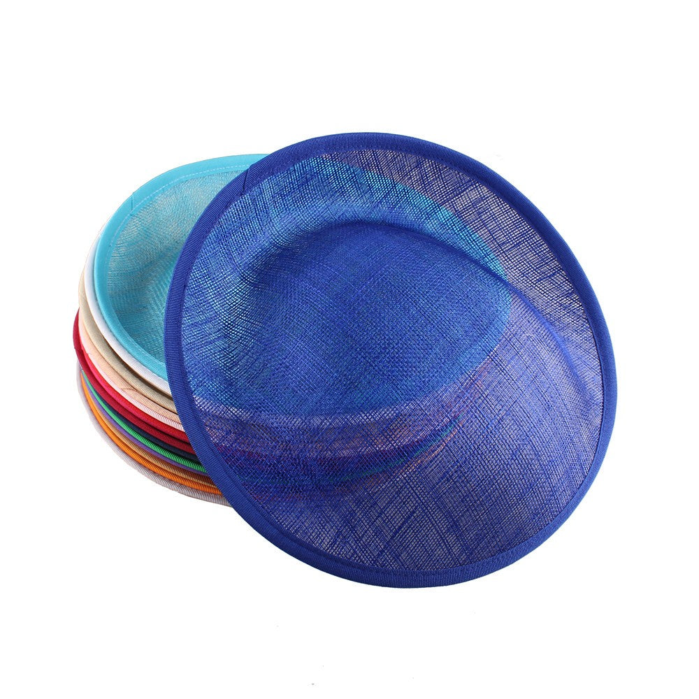 Base de casamento em sinamay de 25 cm, elegante fascinator de casamento para mulheres, acessórios de cabelo DIY, touca de noiva para chapéu de festa