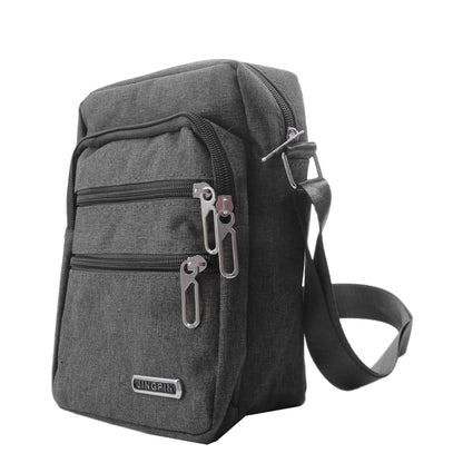 Men's Shoulder Bag Business Leisure Large Capacity Portable Handbag Zipper Multi Layer Waterproof Summer Male's Crossbody Bags