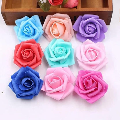 10/20/50Pcs Artificial Foam Rose Flowers PE Fake Flower for Home Room Dceor Wedding Party Halloween Thanksgiving Christmas Decor