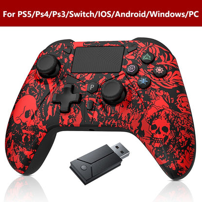 Controller for PS5/PS4/PS3/Steam/PC RGB Wireless Control Joystick Hall Linear Trigger Gamepad Turbo Dual Vibration Game Remote