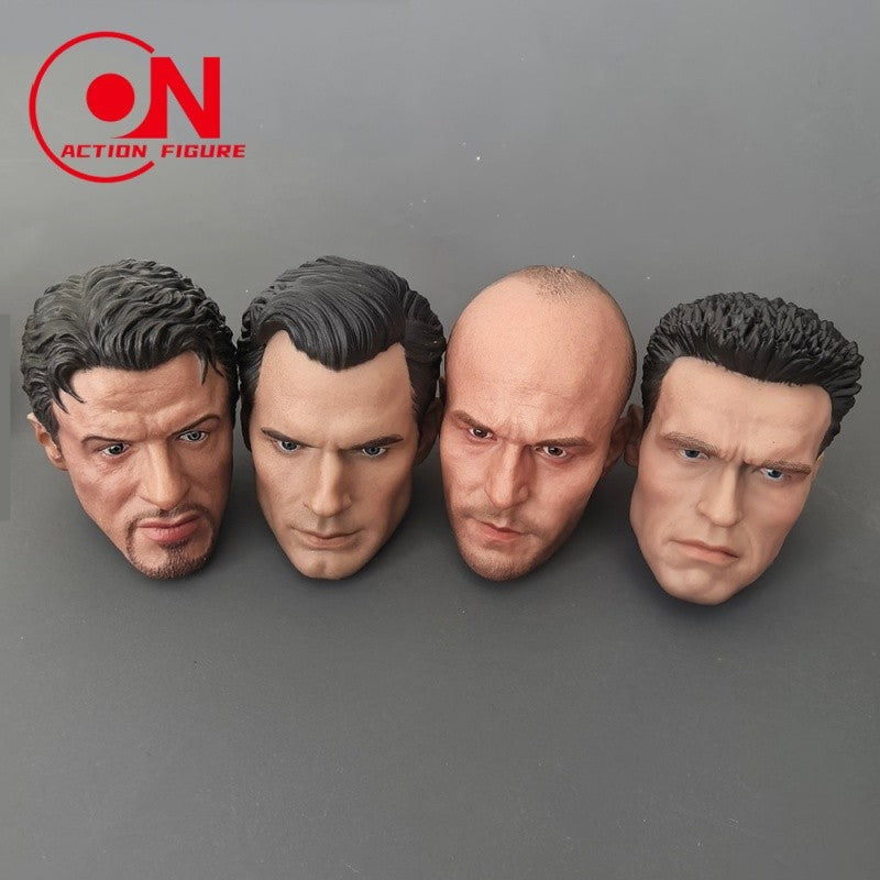 Em Estoque 1/6 Escala Arnold Schwarzenegger Tom Holland Várias Esculturas de Cabeça Bonitas Modelo de Escultura Para Figura de Ação Masculina de 12 polegadas