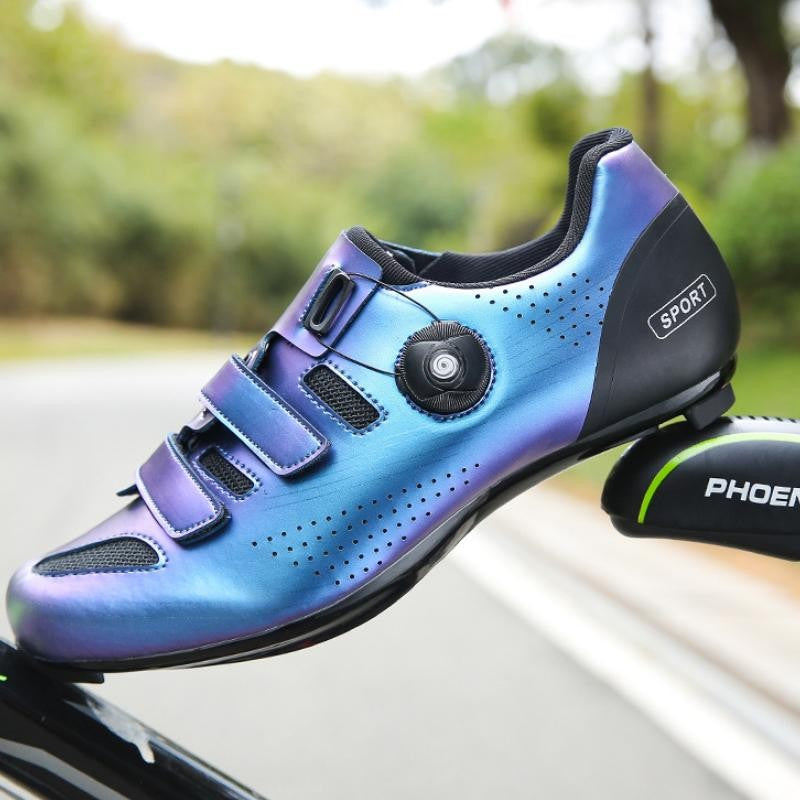 Women Road Cycling Shoes Wear-resistant Bicycle Shoes with Locking Plate Men's Non-slip Outdoor Cycling Sneakers