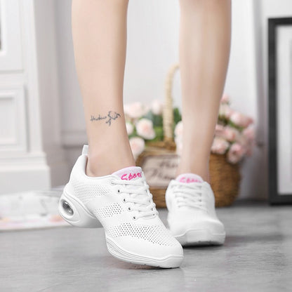 Jazz Dance Shoes For Women's Dance Sneakers Lightweight Breathable Woman Dancing Shoes