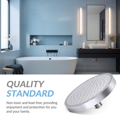 Shower Head High Pressure Rain Adjustable Stainless Steel 6 Inch Wall Mounted Rainfall Shower Bathroom Accessories Replacement