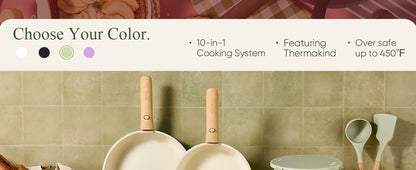 Conjunto de Panelas de 25 Peças Antiaderente, Conjunto de Utensílios de Cozinha, Conjunto de Cozinha, Seguro para Forno/Lava-louças/Geladeira, Conjunto de Panelas que Economiza Espaço, Conjunto Antiaderente